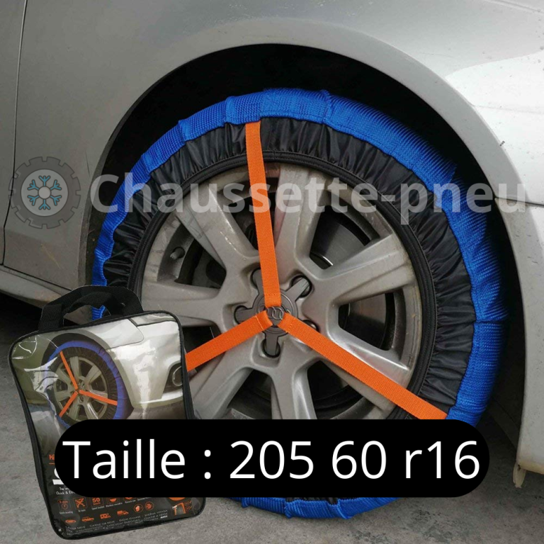 Chaussettes à Neige Pour Pneus 235/45R20 - Homologuées EN16662-1, Paire XL, Alternative Aux Chaînes